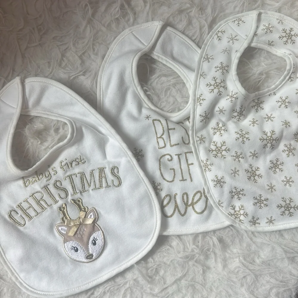 Best gift ever / first Christmas bibs